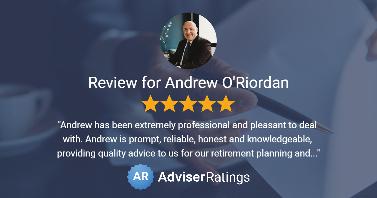 5 star review of Andrew O'Riordan
